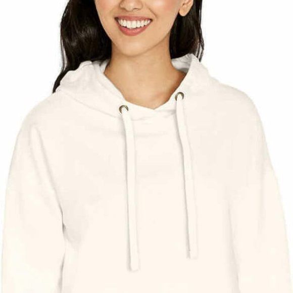 NWT Buffalo David Bitton Womens Super Soft Hoodie White Size 2XL $60 FFF229 - Picture 4 of 5